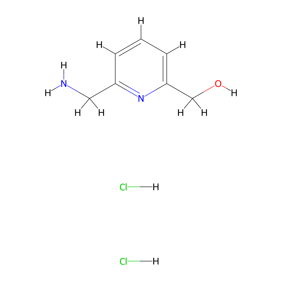 [6-(Aminomethyl)pyridin-2-yl]methanol dihydrochloride molecular structure, CAS 1803592-67-7