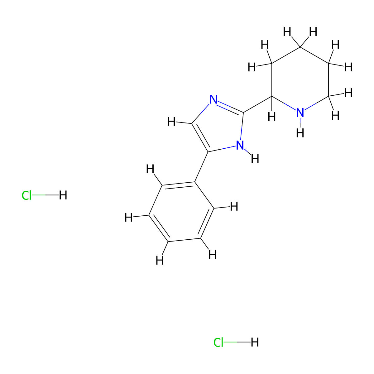 2-(4-phenyl-1H-imidazol-2-yl)piperidine dihydrochloride molecular structure, CAS 1803592-92-8