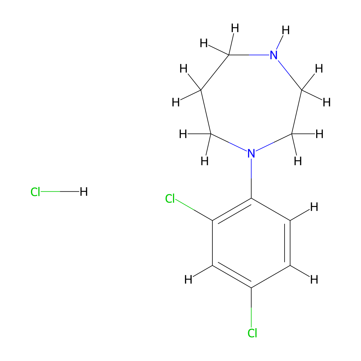 1-(2,4-Dichlorophenyl)-1,4-diazepane hydrochloride molecular structure, CAS 1803593-42-1
