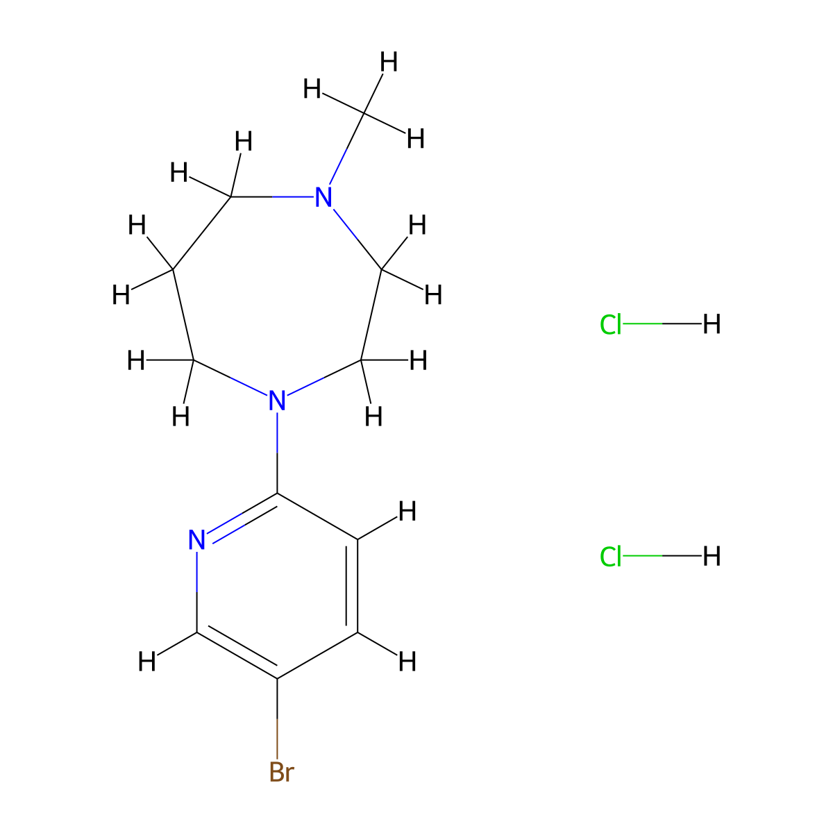 1-(5-Bromopyridin-2-yl)-4-methyl-1,4-diazepane dihydrochloride molecular structure, CAS 1803594-86-6