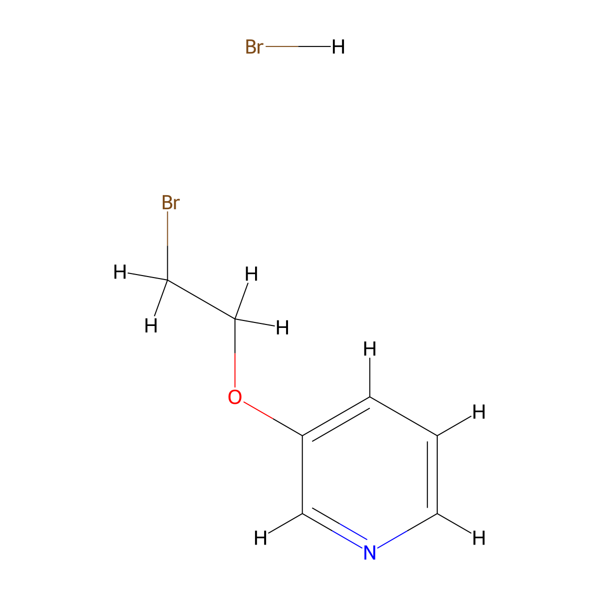 3-(2-Bromoethoxy)pyridine hydrobromide molecular structure, CAS 1803594-97-9
