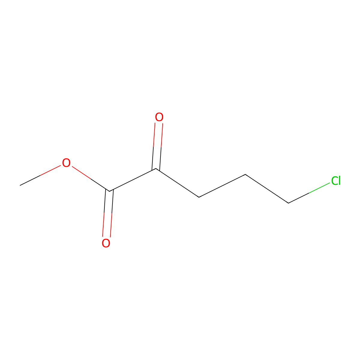 Methyl 5-chloro-2-oxopentanoate molecular structure, CAS 1803596-87-3