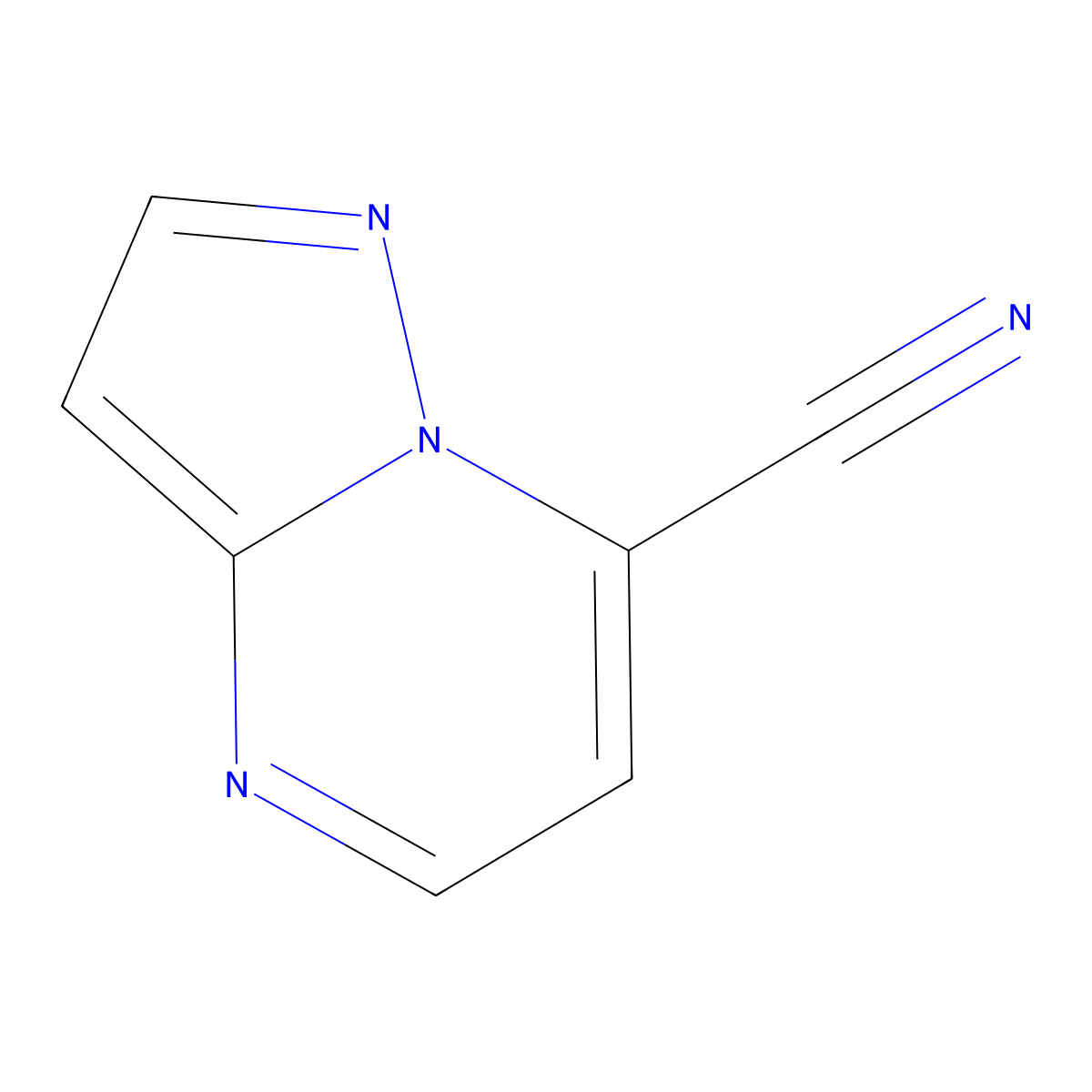 Pyrazolo[1,5-a]pyrimidine-7-carbonitrile molecular structure, CAS 1803597-11-6