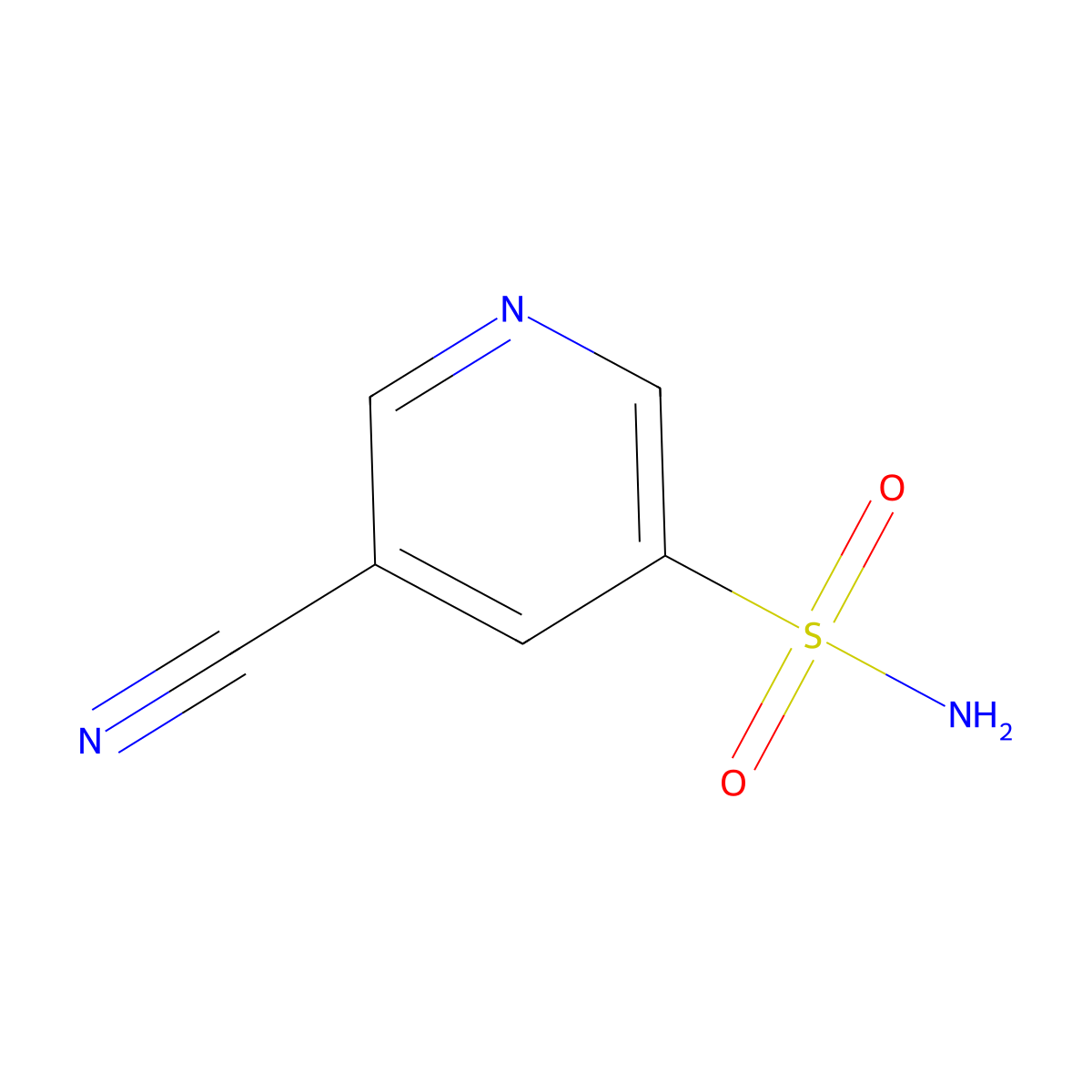 5-Cyanopyridine-3-sulfonamide molecular structure, CAS 1803597-63-8