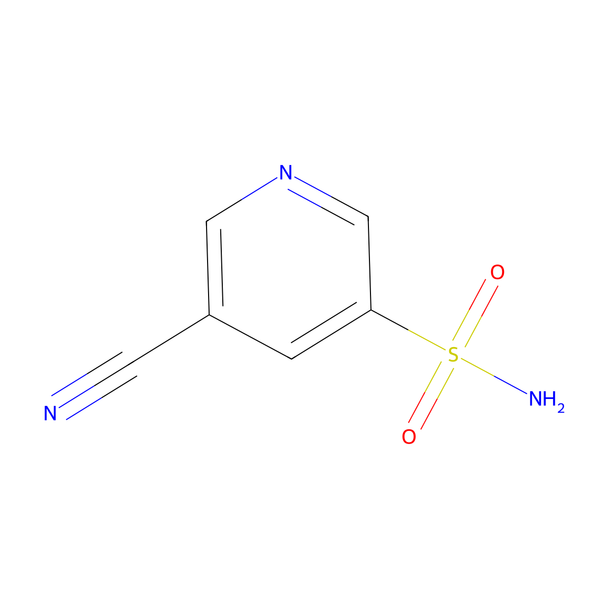 5-Cyanopyridine-3-sulfonamide molecular structure, CAS 1803597-63-8