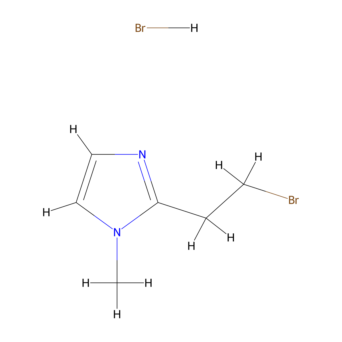 2-(2-bromoethyl)-1-methyl-1H-imidazole hydrobromide molecular structure, CAS 1803597-83-2