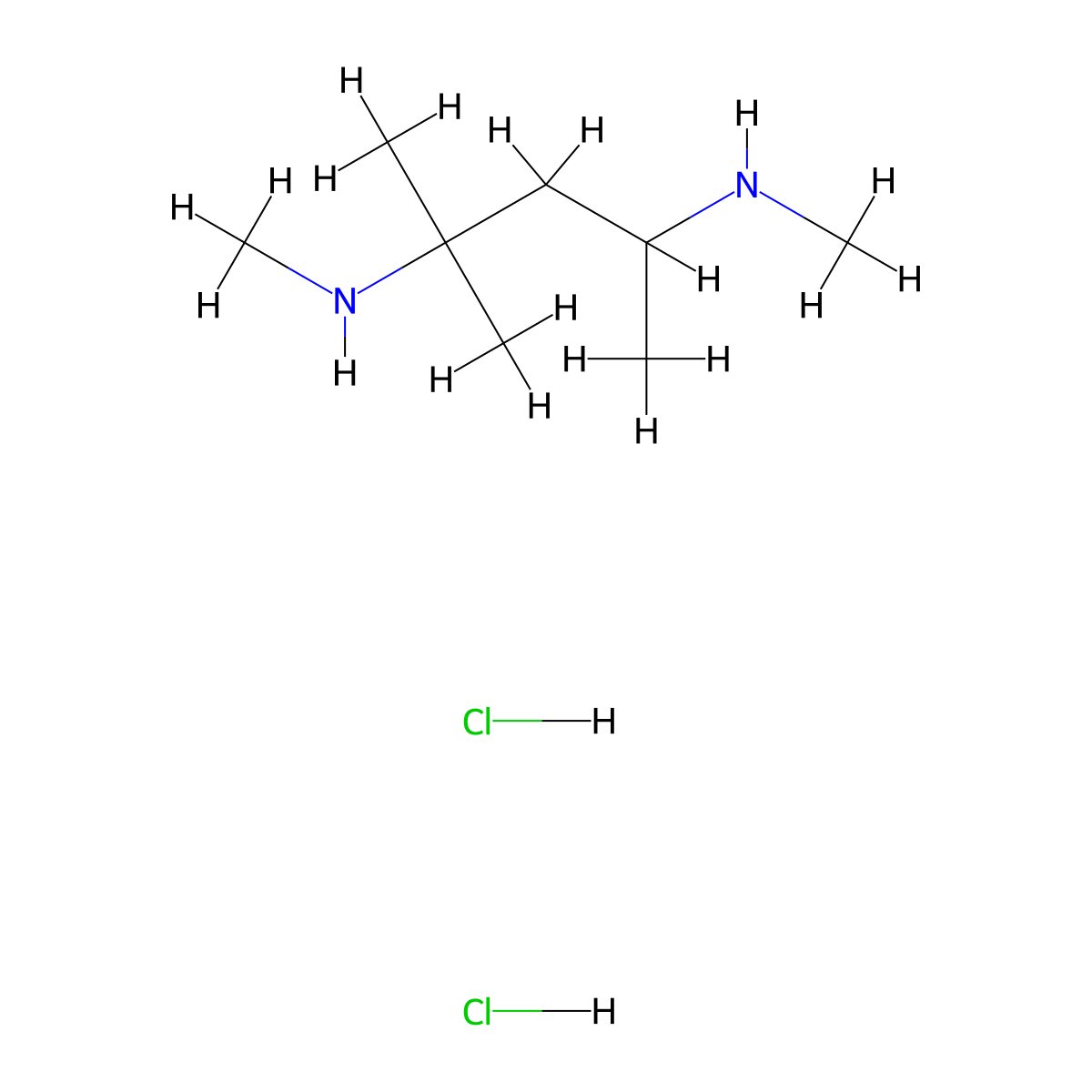 Methyl[2-methyl-4-(methylamino)pentan-2-yl]amine dihydrochloride molecular structure, CAS 1803597-86-5