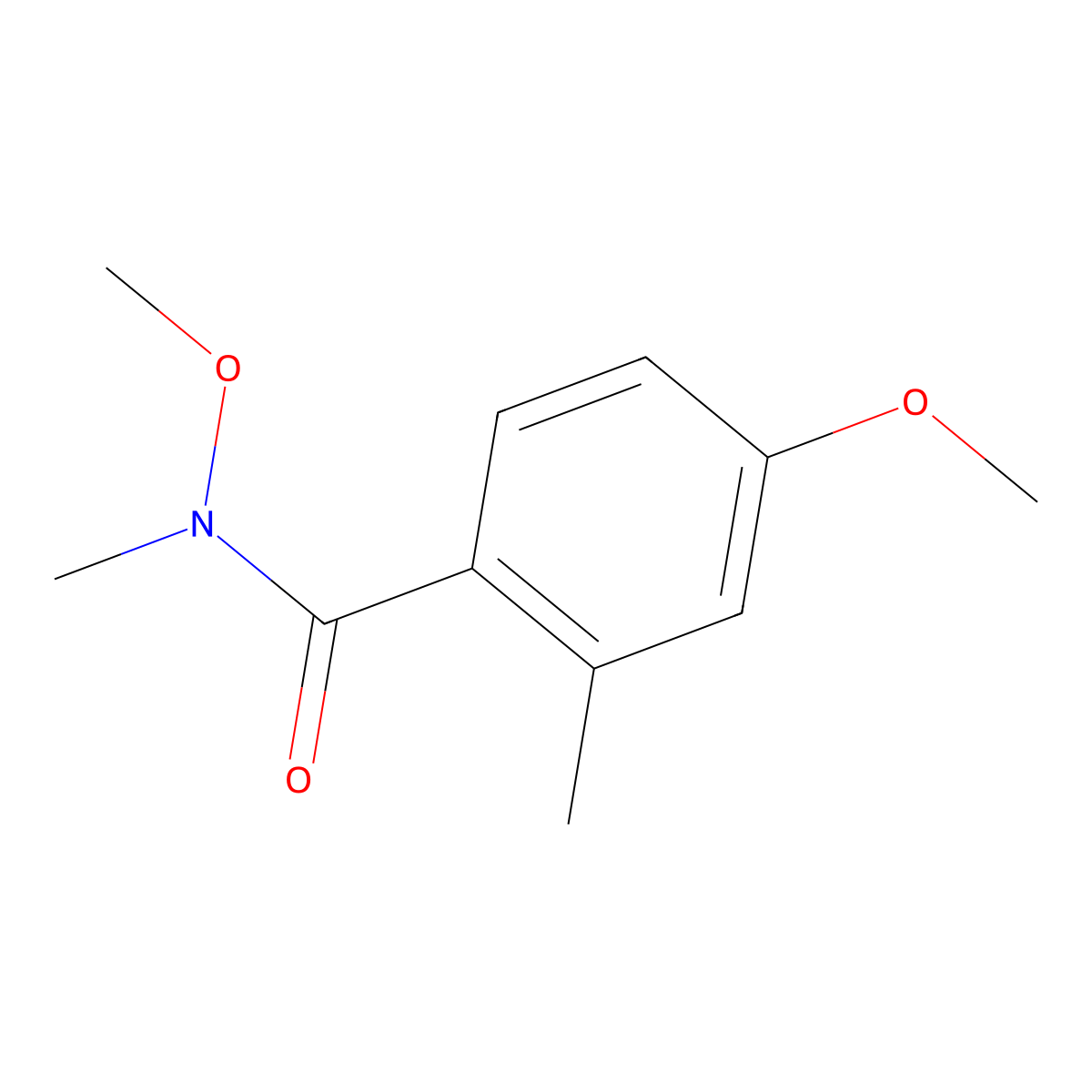 N,4-dimethoxy-N,2-dimethylbenzamide molecular structure, CAS 1803598-57-3