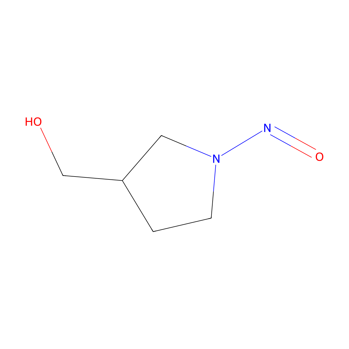 (1-Nitrosopyrrolidin-3-yl)methanol molecular structure, CAS 1803598-92-6