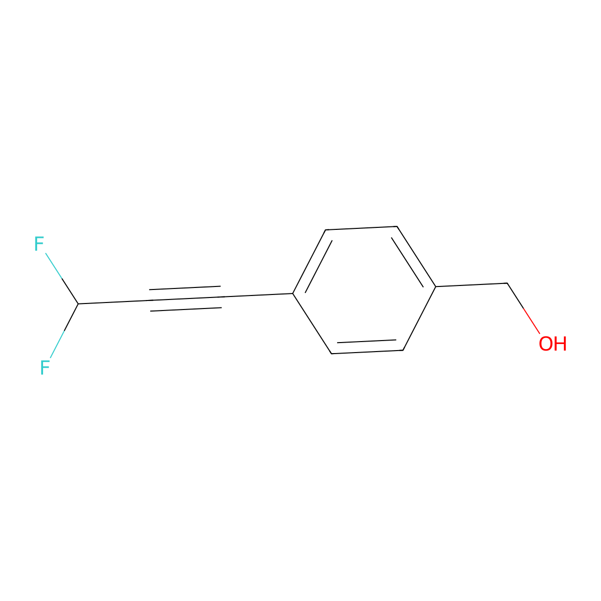 [4-(3,3-Difluoroprop-1-yn-1-yl)phenyl]methanol molecular structure, CAS 1803599-02-1