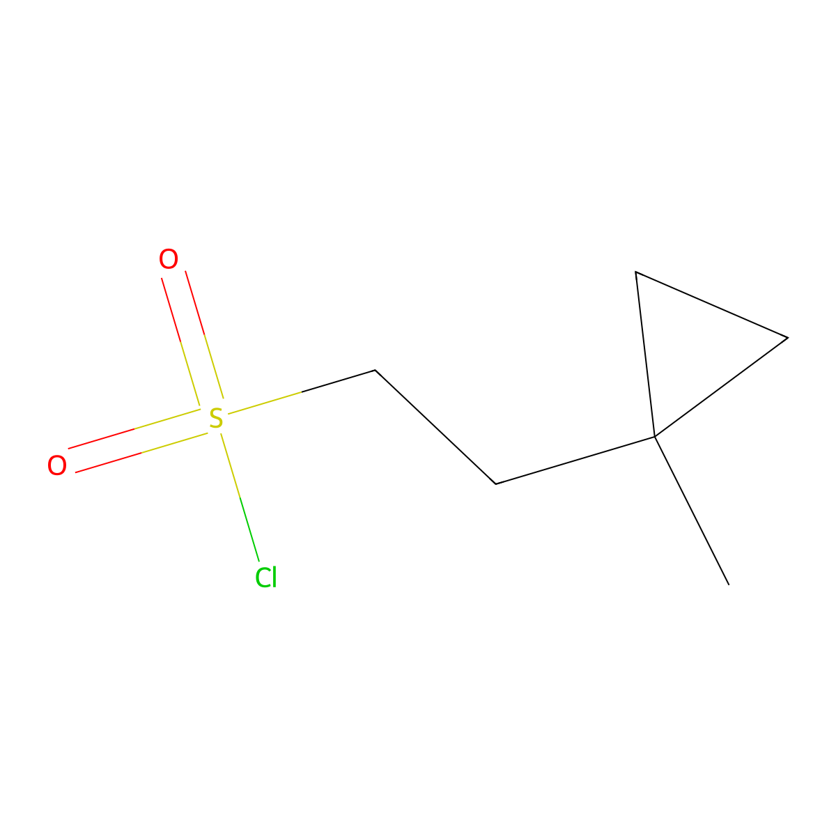 2-(1-Methylcyclopropyl)ethane-1-sulfonyl chloride molecular structure, CAS 1803599-11-2