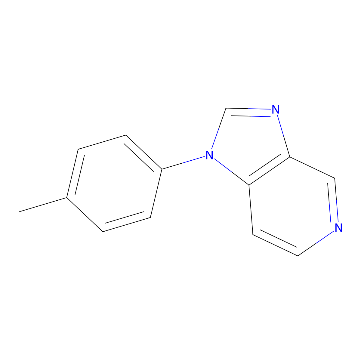 1-(4-methylphenyl)-1H-imidazo[4,5-c]pyridine molecular structure, CAS 1803599-43-0