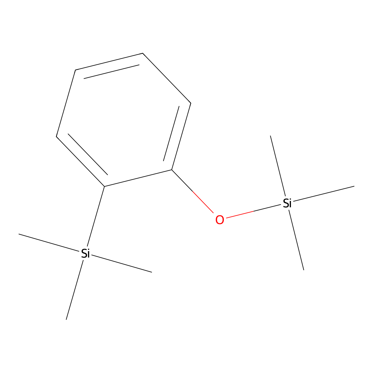 Trimethyl-(2-trimethylsilylphenoxy)silane molecular structure, CAS 18036-83-4