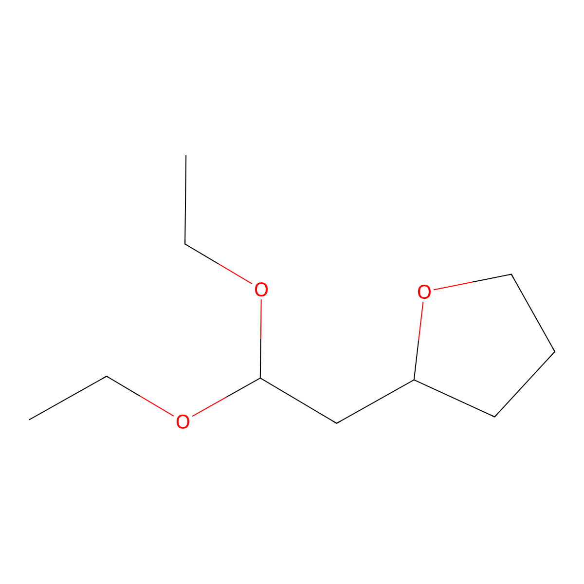 2-(2,2-Diethoxyethyl)oxolane molecular structure, CAS 1803600-42-1