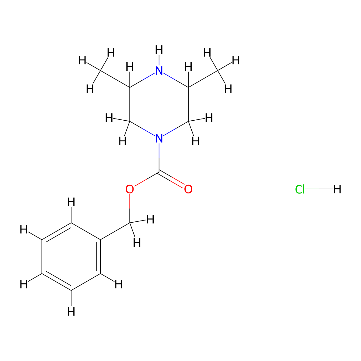 Benzyl 3,5-dimethylpiperazine-1-carboxylate hydrochloride molecular structure, CAS 1803600-54-5