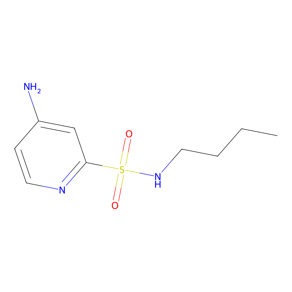 4-amino-N-butylpyridine-2-sulfonamide molecular structure, CAS 1803600-69-2