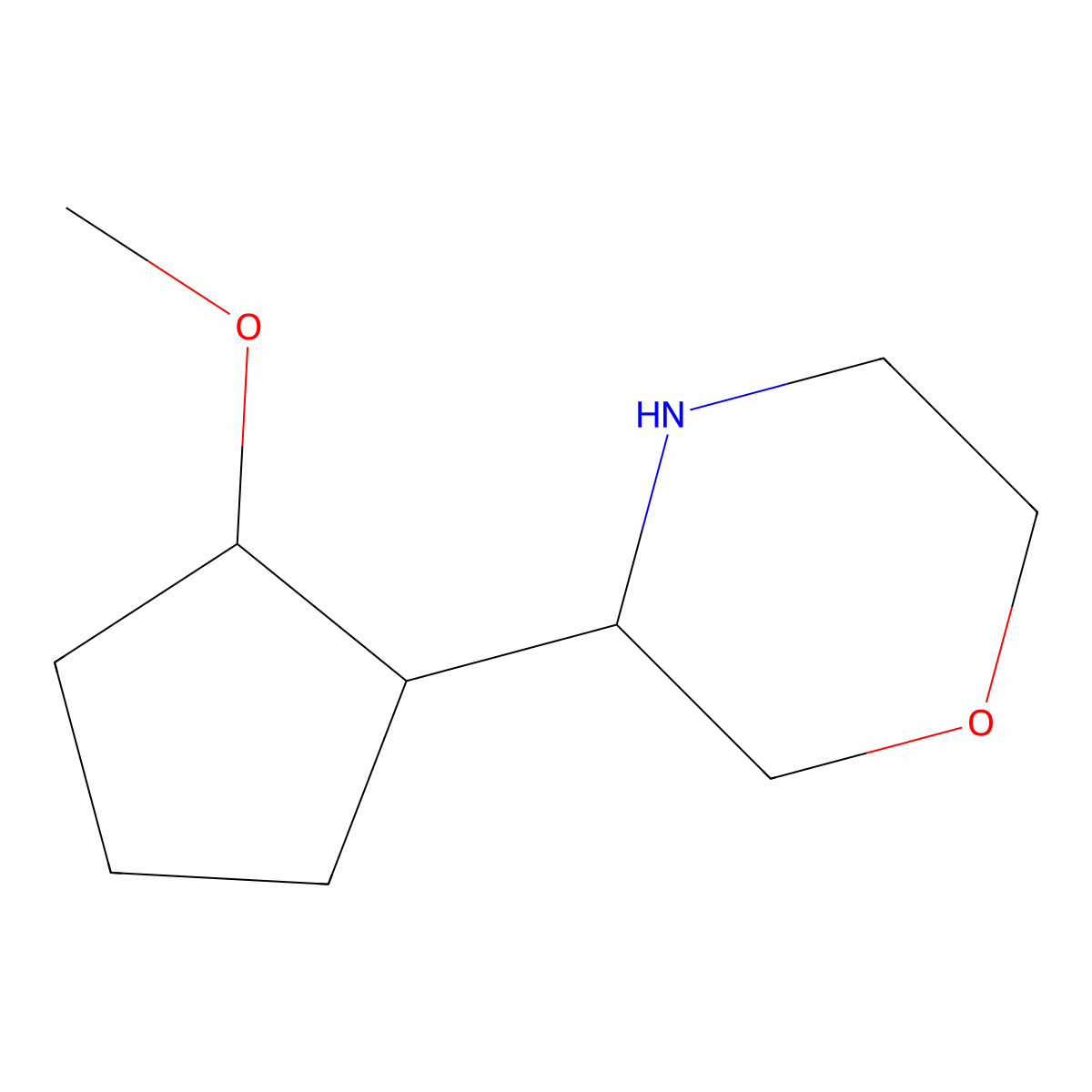 3-(2-Methoxycyclopentyl)morpholine molecular structure, CAS 1803600-80-7