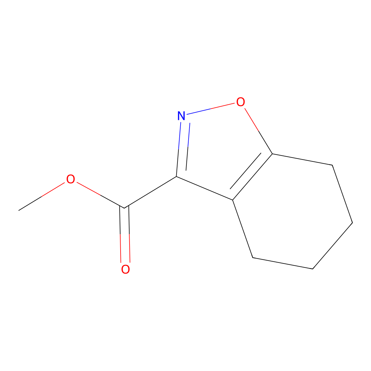 Methyl 4,5,6,7-tetrahydro-1,2-benzoxazole-3-carboxylate molecular structure, CAS 1803600-94-3