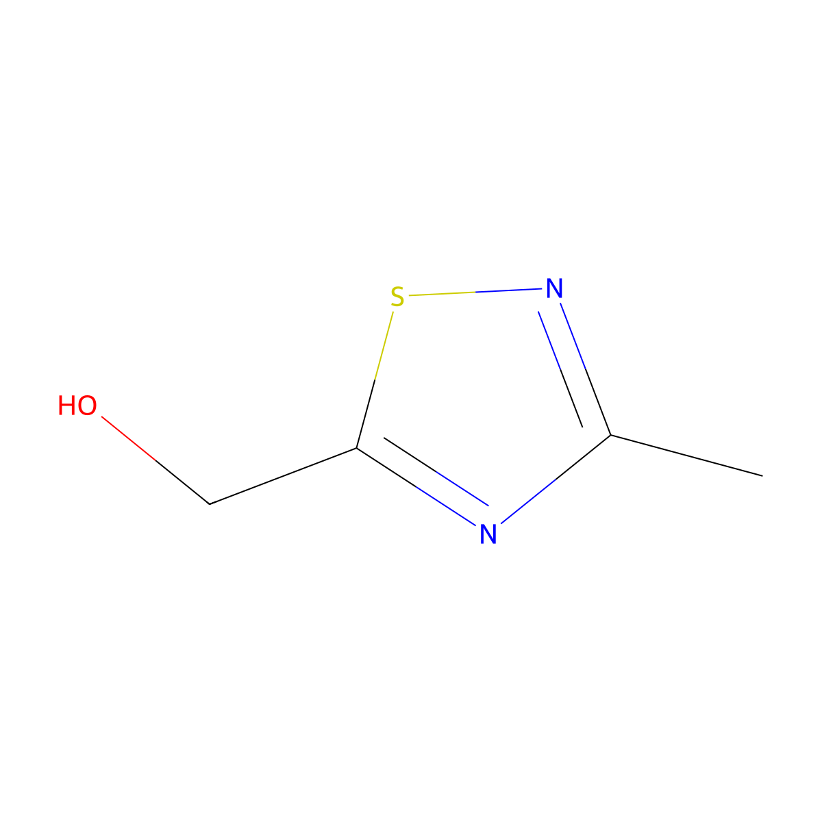 (3-Methyl-1,2,4-thiadiazol-5-yl)methanol molecular structure, CAS 1803600-96-5