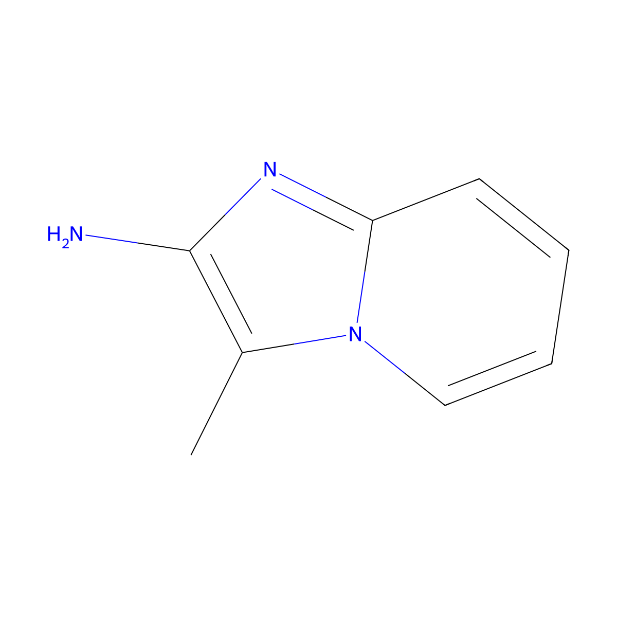 3-Methylimidazo[1,2-a]pyridin-2-amine molecular structure, CAS 1803601-00-4