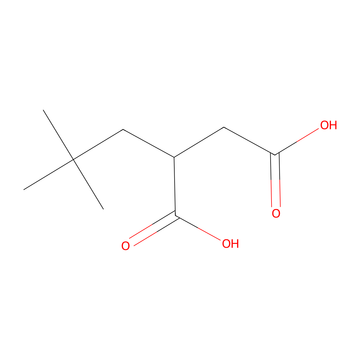 2-(2,2-Dimethylpropyl)butanedioic acid molecular structure, CAS 1803601-15-1
