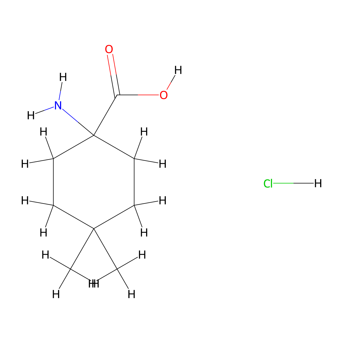 1-Amino-4,4-dimethylcyclohexane-1-carboxylic acid hydrochloride molecular structure, CAS 1803601-45-7