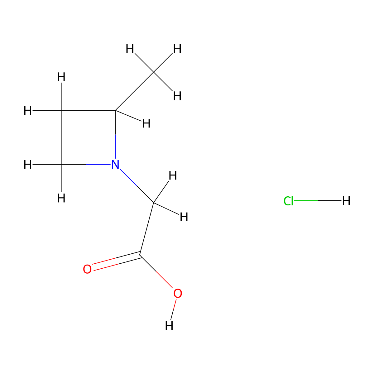 2-(2-Methylazetidin-1-yl)acetic acid hydrochloride molecular structure, CAS 1803601-98-0