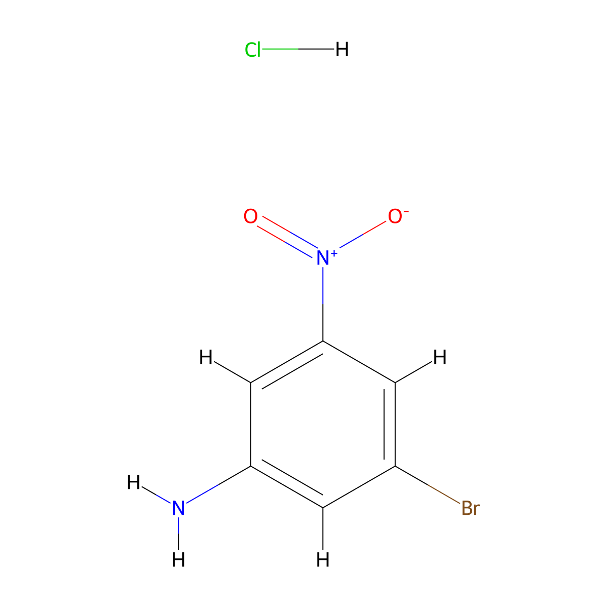 3-Bromo-5-nitroaniline hydrochloride molecular structure, CAS 1803603-87-3