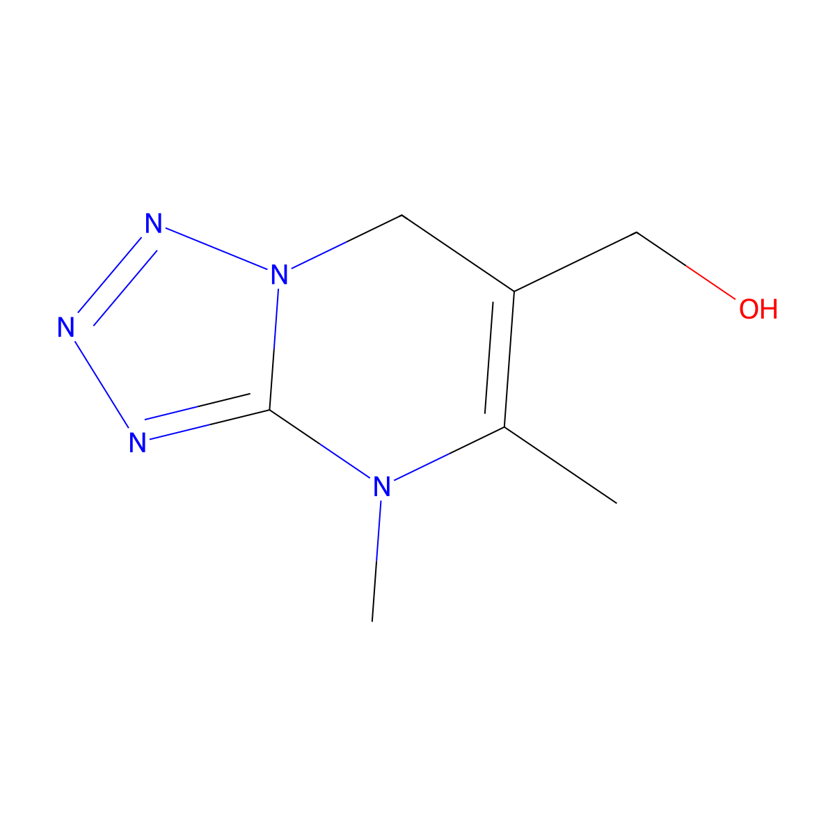 {4,5-dimethyl-4H,7H-[1,2,3,4]tetrazolo[1,5-a]pyrimidin-6-yl}methanol molecular structure, CAS 1803604-43-4