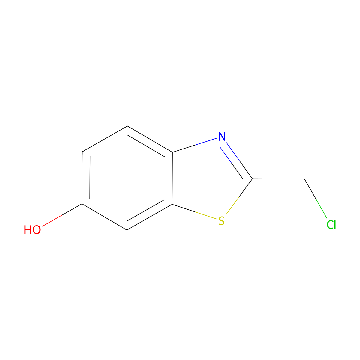 2-(Chloromethyl)-1,3-benzothiazol-6-ol molecular structure, CAS 1803604-69-4