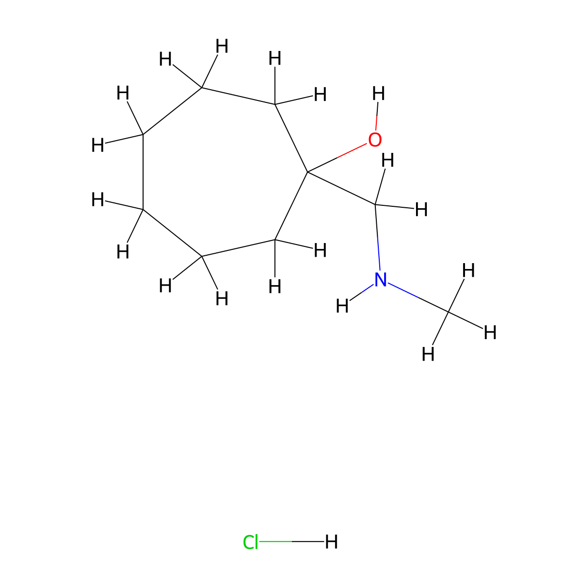 1-[(Methylamino)methyl]cycloheptan-1-ol hydrochloride molecular structure, CAS 1803604-89-8
