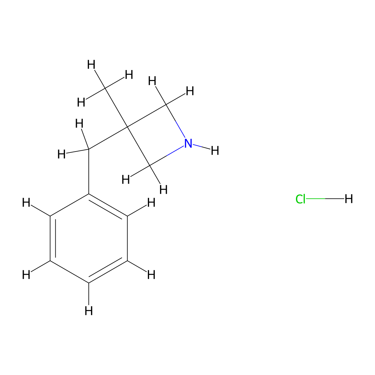 3-Benzyl-3-methylazetidine hydrochloride molecular structure, CAS 1803605-38-0