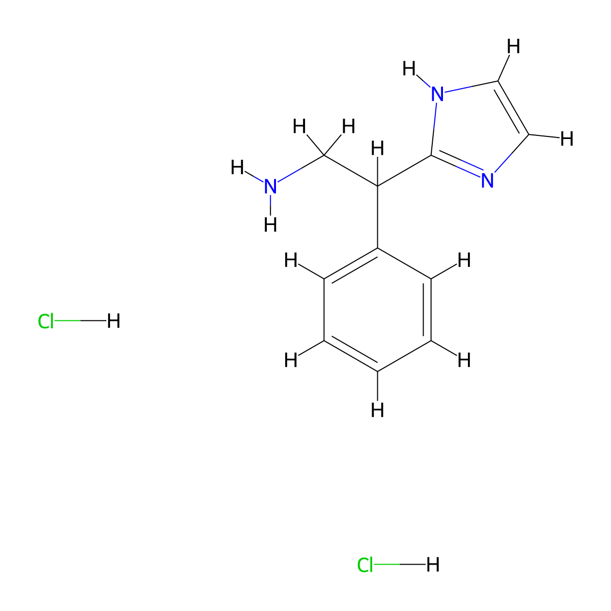 2-(1H-imidazol-2-yl)-2-phenylethan-1-amine dihydrochloride molecular structure, CAS 1803605-54-0