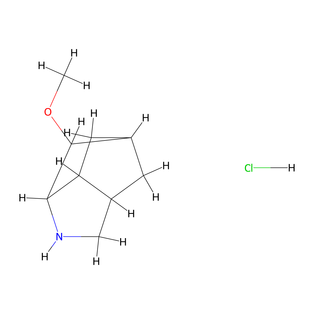 2-Methoxy-4-azatricyclo[4.2.1.0,3,7]nonane hydrochloride molecular structure, CAS 1803605-91-5