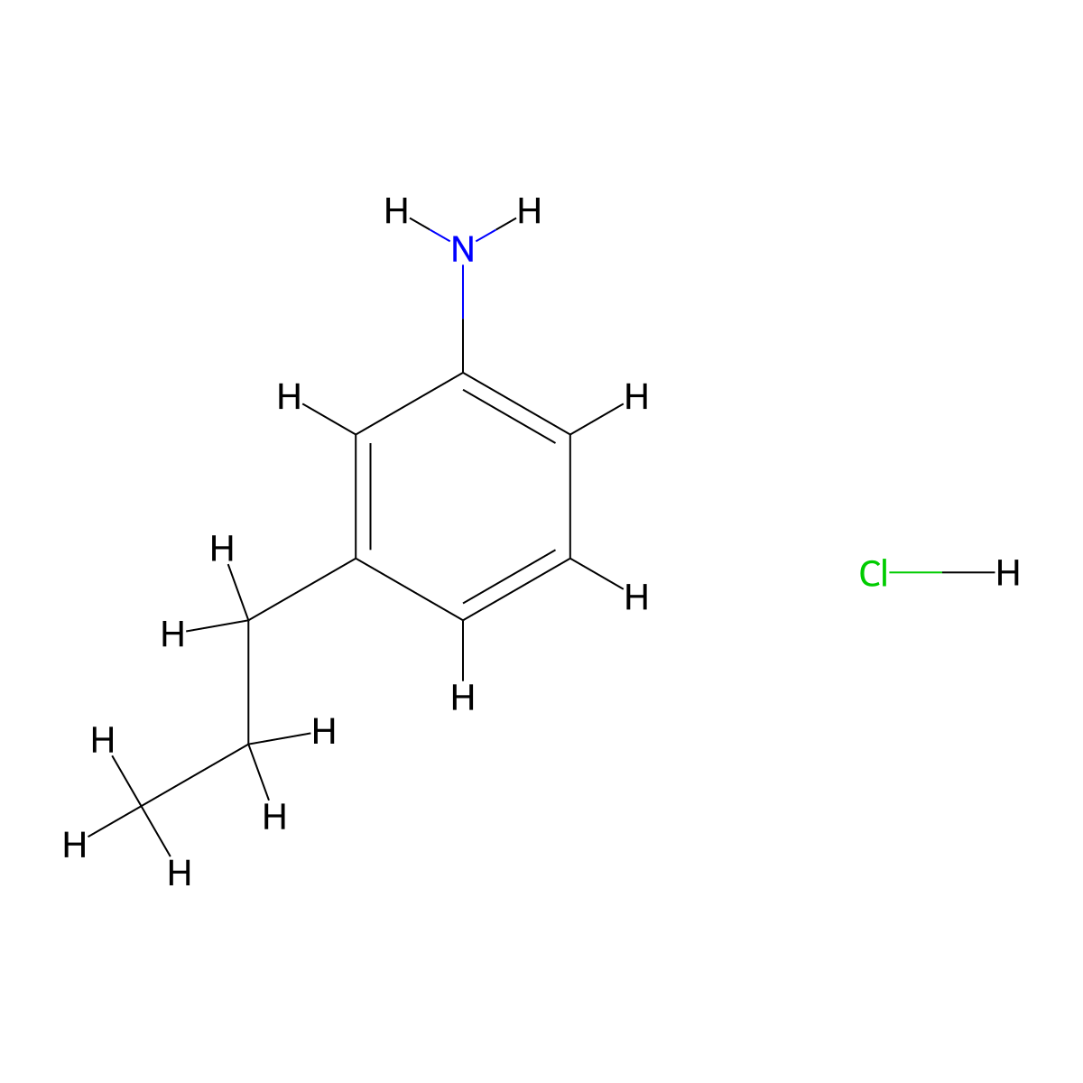 3-Propylaniline hydrochloride molecular structure, CAS 1803605-99-3