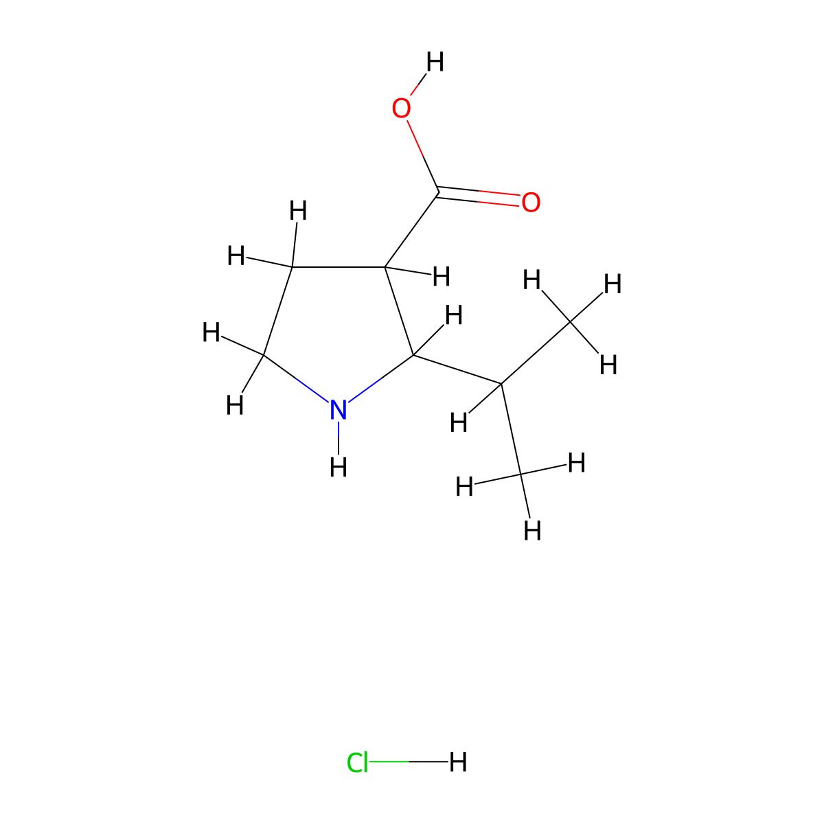 2-(Propan-2-yl)pyrrolidine-3-carboxylic acid hydrochloride molecular structure, CAS 1803606-00-9