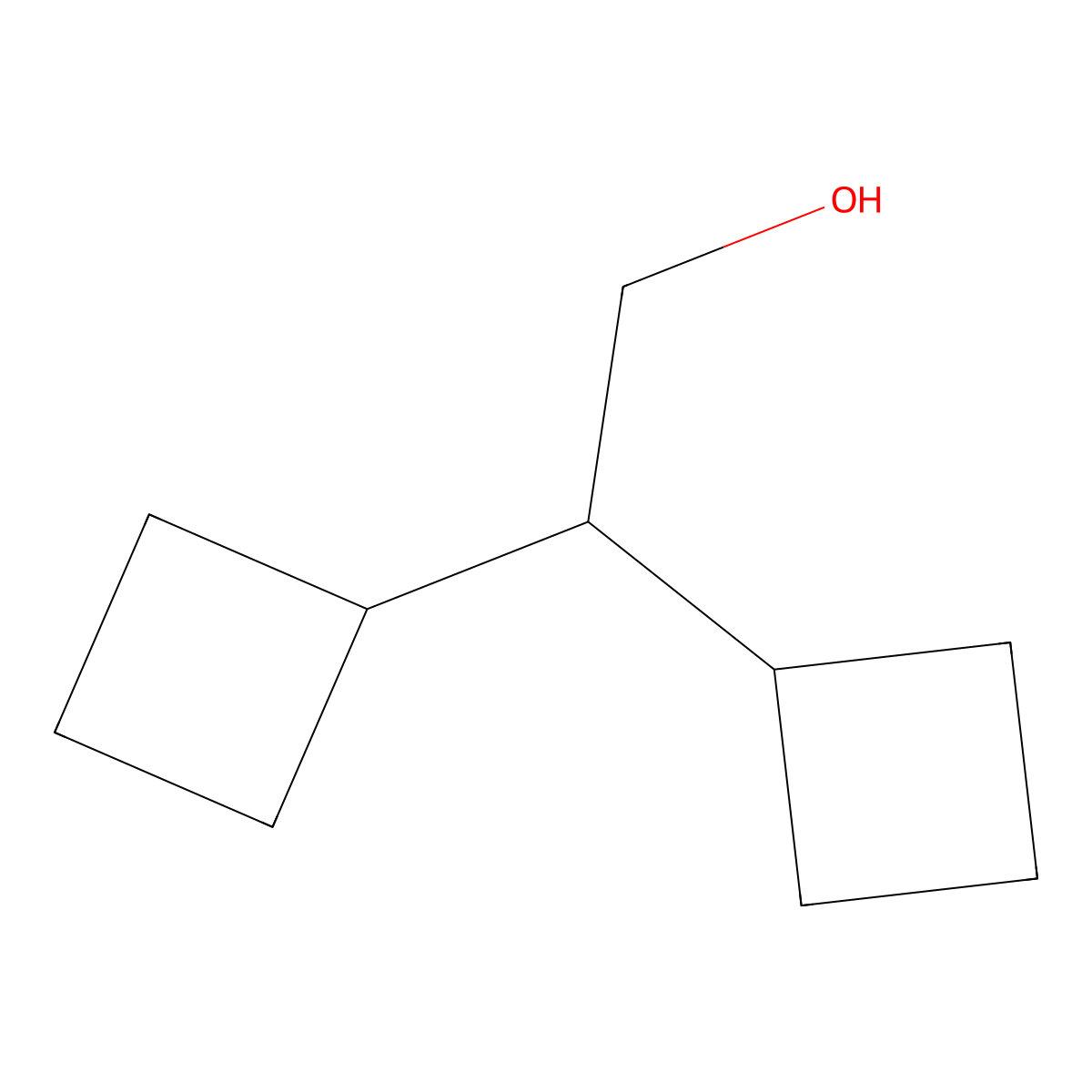 2,2-Dicyclobutylethan-1-ol molecular structure, CAS 1803606-45-2