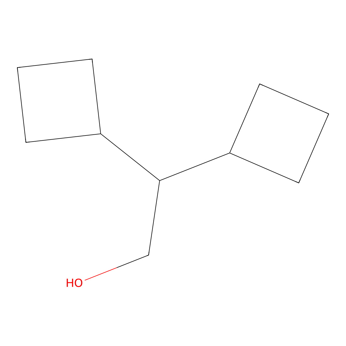 2,2-Dicyclobutylethan-1-ol molecular structure, CAS 1803606-45-2