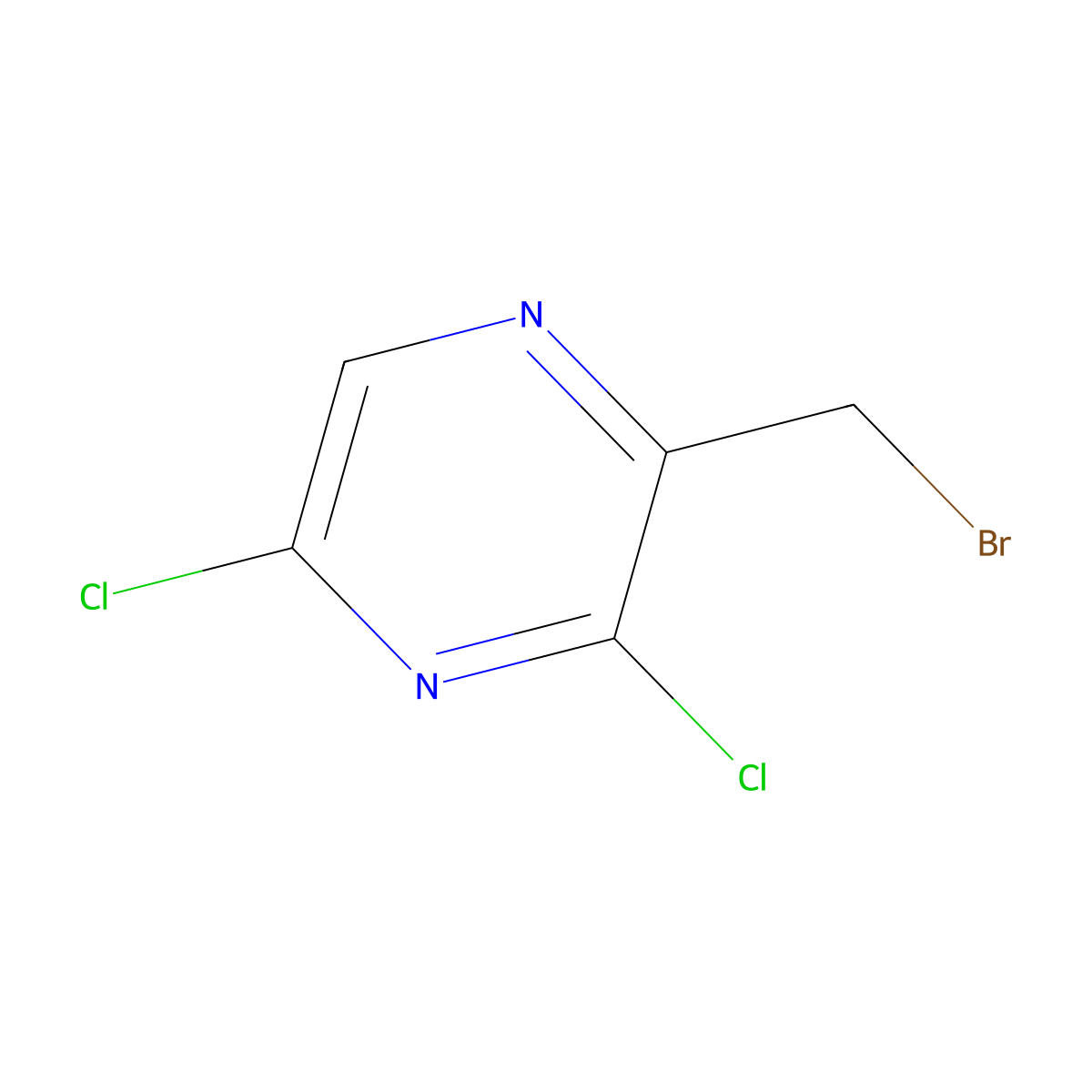 2-(Bromomethyl)-3,5-dichloropyrazine molecular structure, CAS 1803606-92-9