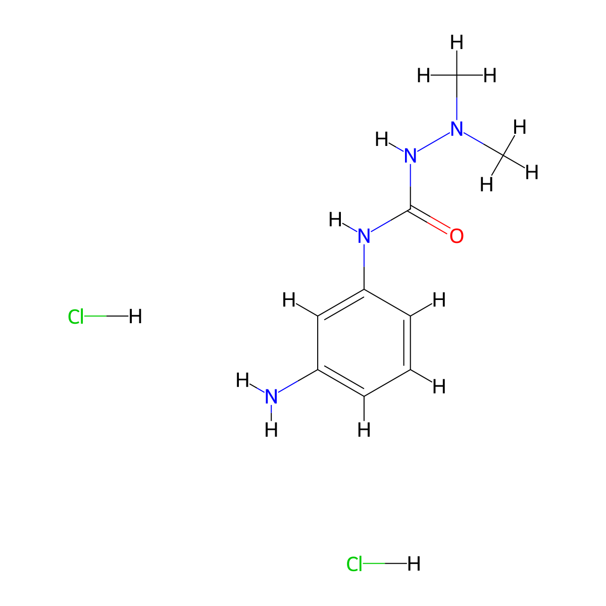 1-(3-Aminophenyl)-3-(dimethylamino)urea dihydrochloride molecular structure, CAS 1803607-19-3