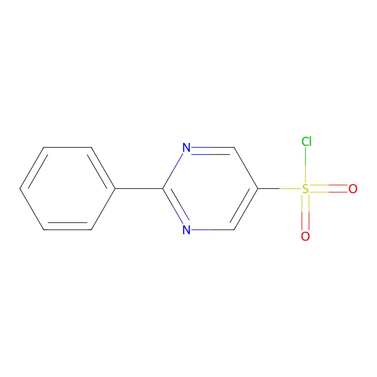 2-Phenylpyrimidine-5-sulfonyl chloride molecular structure, CAS 1803607-25-1