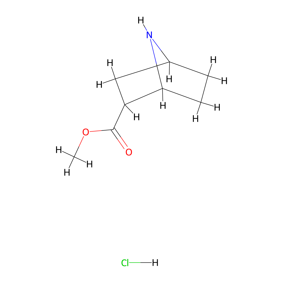 Methyl 7-azabicyclo[2.2.1]heptane-2-carboxylate hydrochloride molecular structure, CAS 1803607-66-0