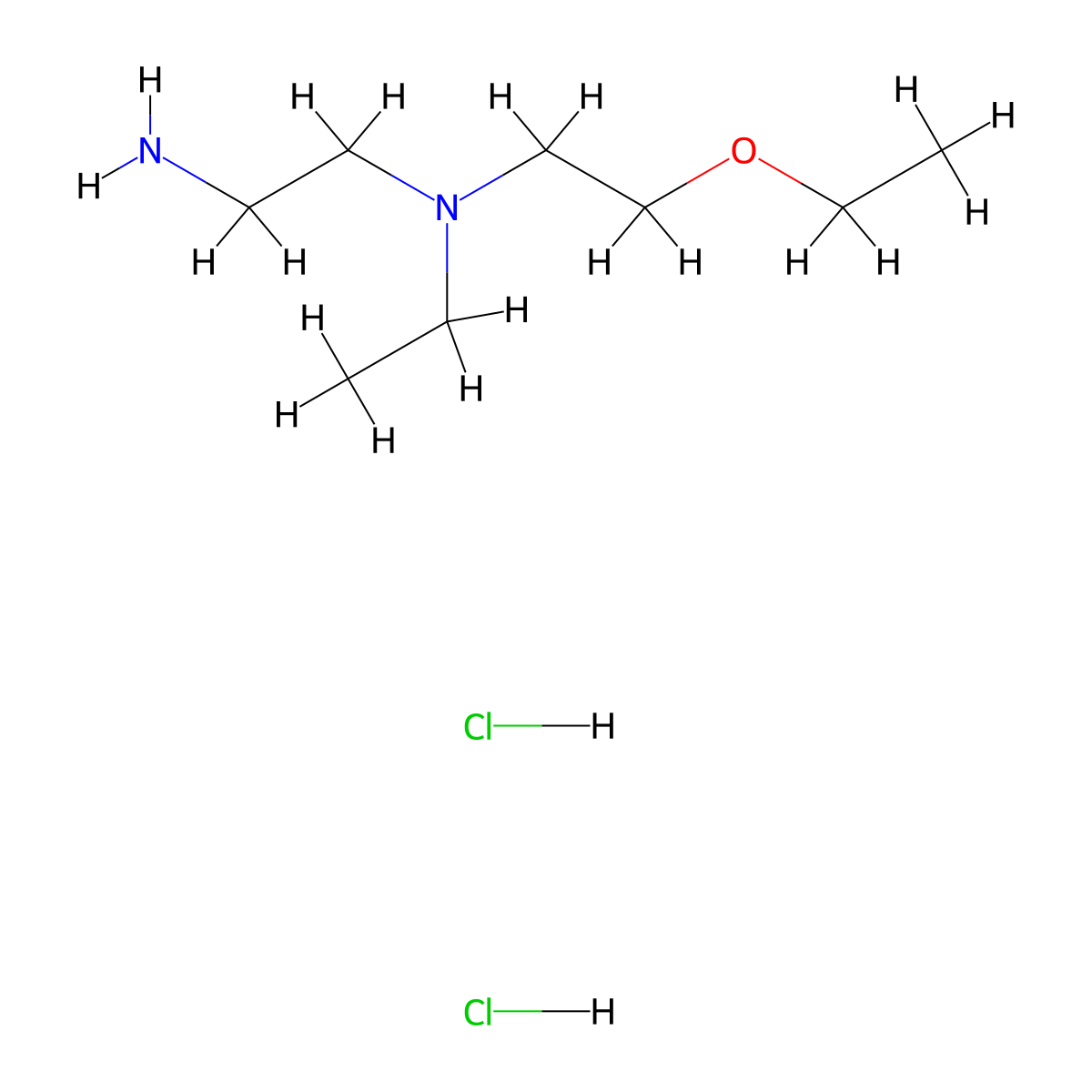 (2-Aminoethyl)(2-ethoxyethyl)ethylamine dihydrochloride molecular structure, CAS 1803607-98-8