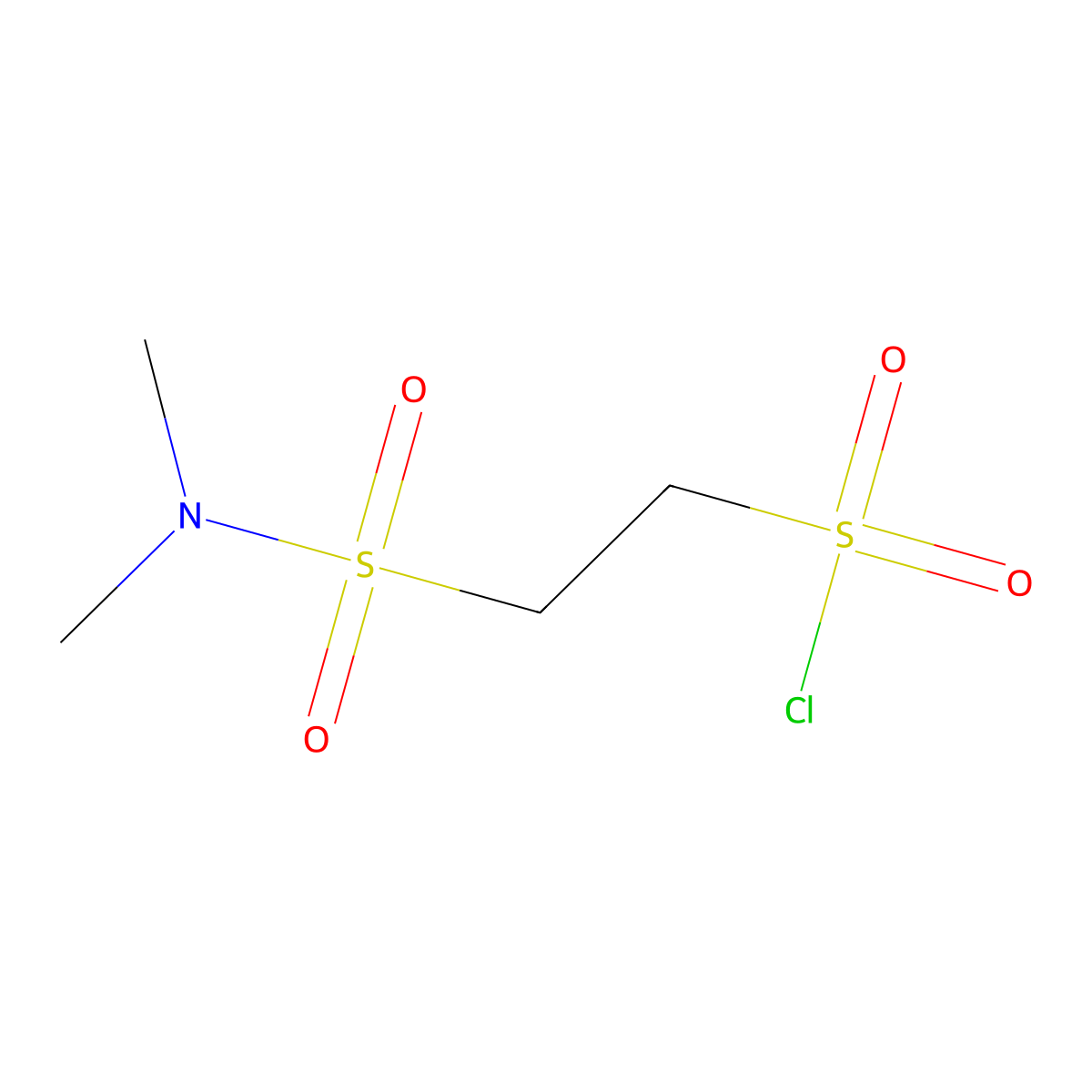 2-(Dimethylsulfamoyl)ethane-1-sulfonyl chloride molecular structure, CAS 1803607-99-9