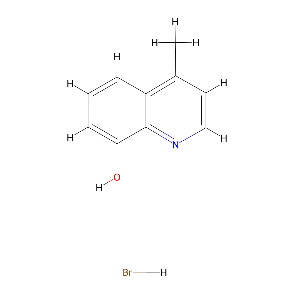 4-Methylquinolin-8-ol hydrobromide molecular structure, CAS 1803608-18-5