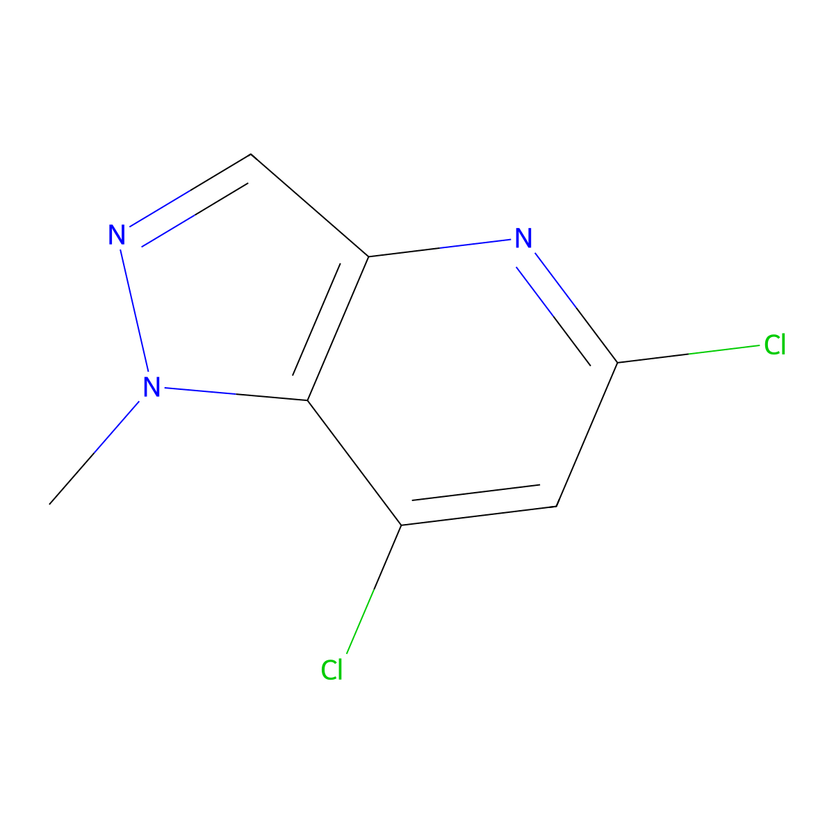 5,7-dichloro-1-methyl-1H-pyrazolo[4,3-b]pyridine molecular structure, CAS 1803608-25-4