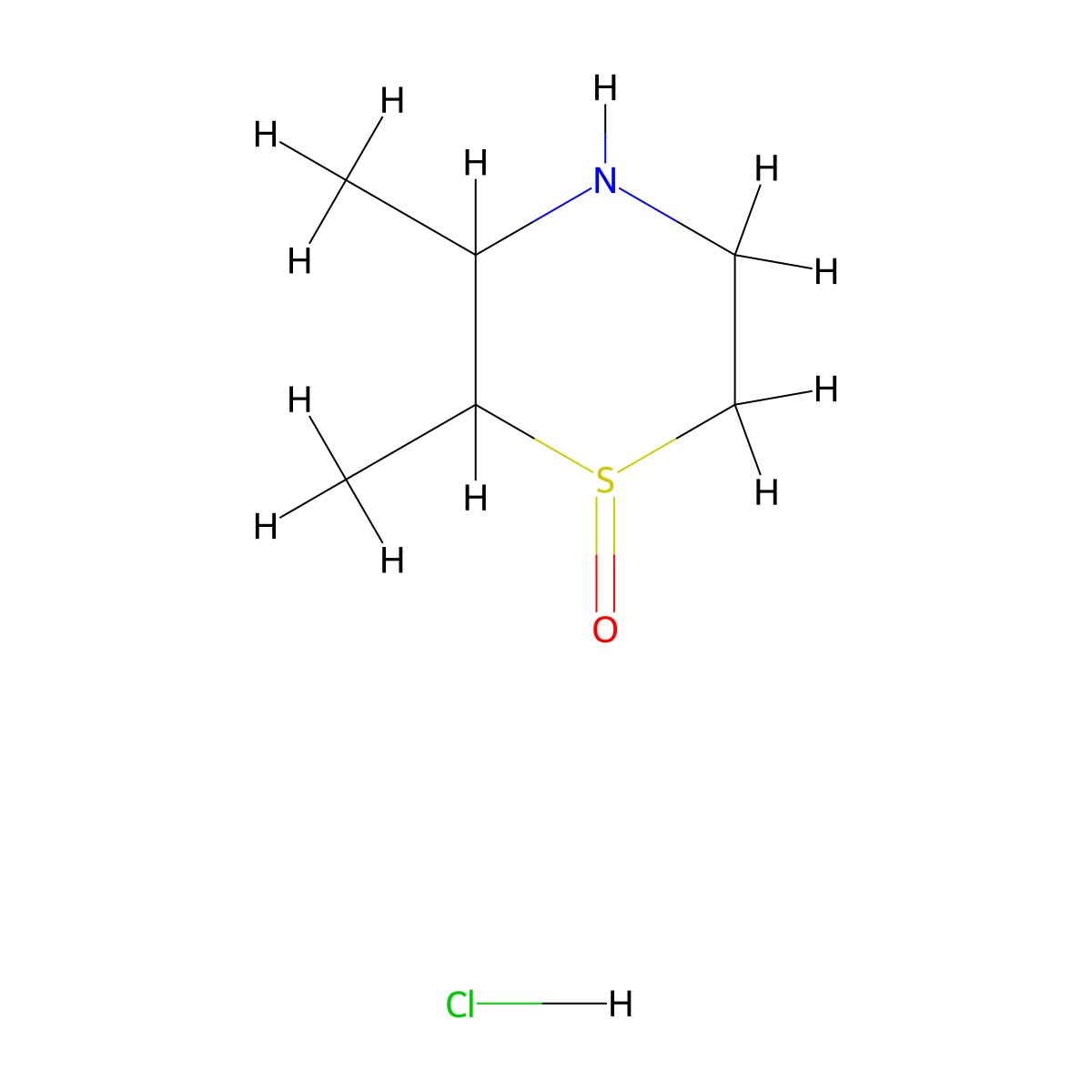 2,3-Dimethyl-1lambda4-thiomorpholin-1-one hydrochloride molecular structure, CAS 1803609-63-3