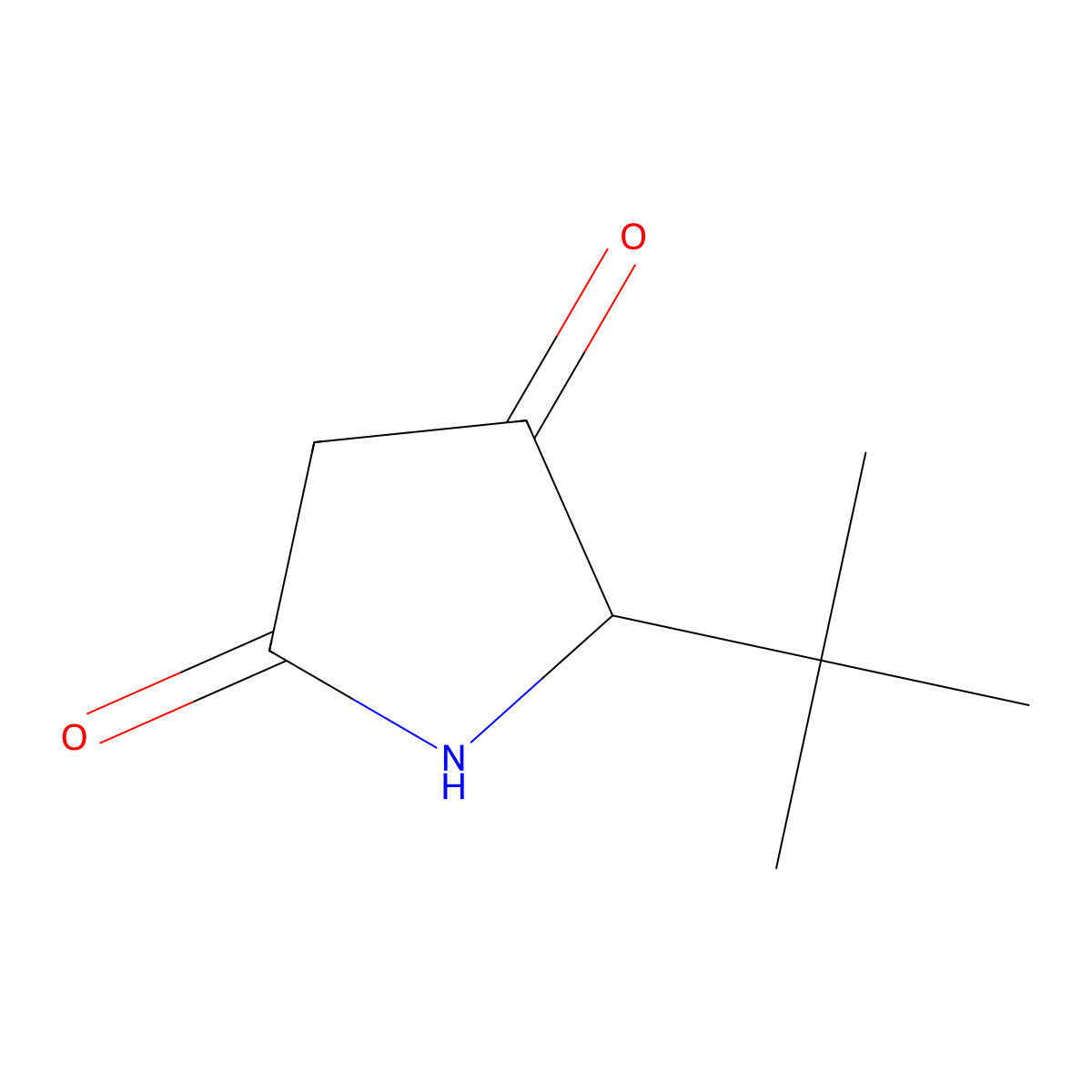 5-Tert-butylpyrrolidine-2,4-dione molecular structure, CAS 1803609-94-0