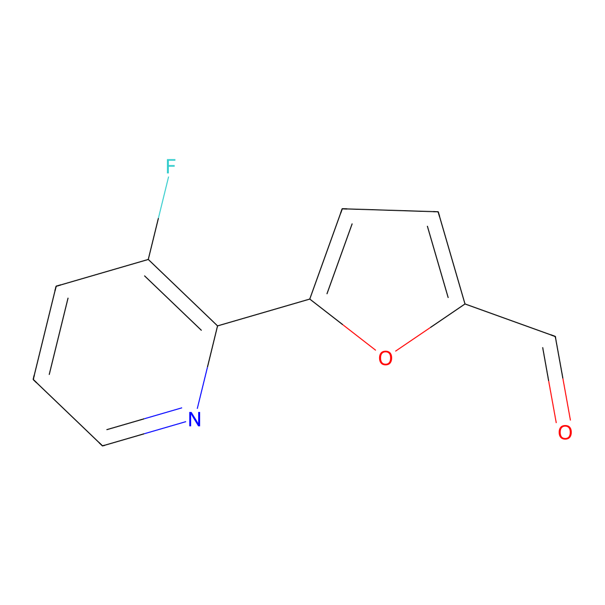 5-(3-Fluoropyridin-2-yl)furan-2-carbaldehyde molecular structure, CAS 1803610-02-7