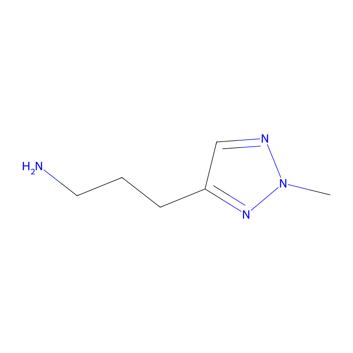 3-(2-methyl-2H-1,2,3-triazol-4-yl)propan-1-amine molecular structure, CAS 1803610-47-0
